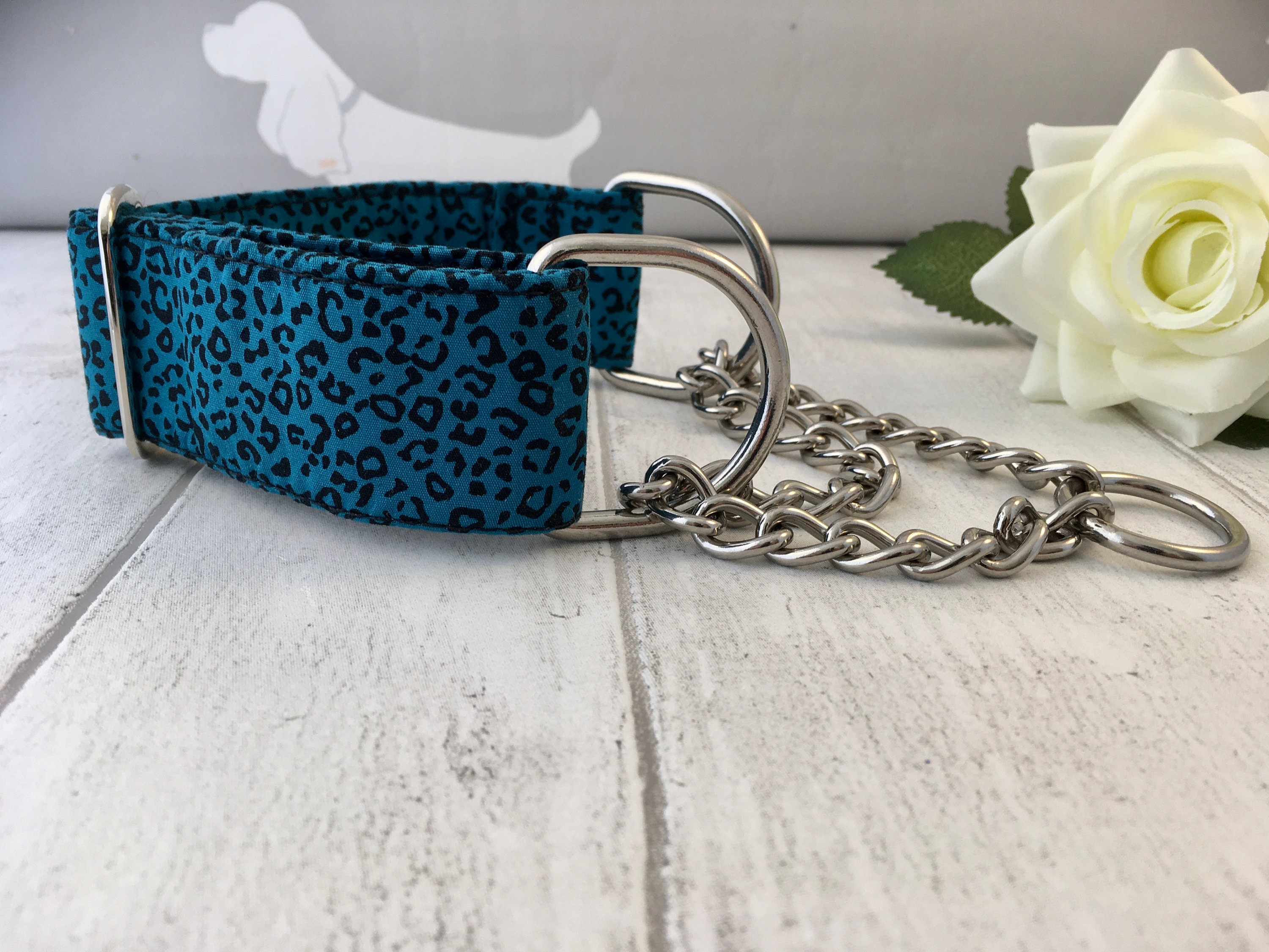 Half Check Dog Collar Half Check Dog Collar and Lead Half Etsy