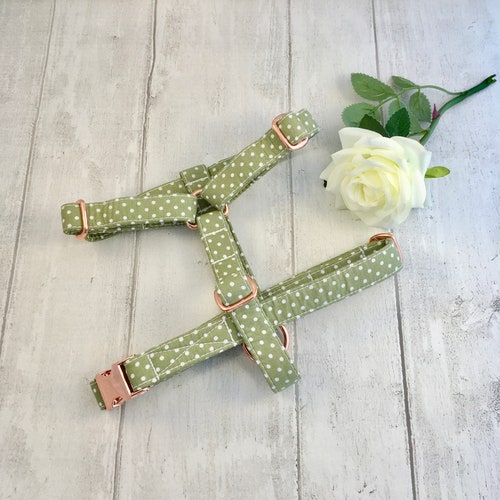 Dog Harness Strap Dog Harness Olive Green Dog Harness Etsy