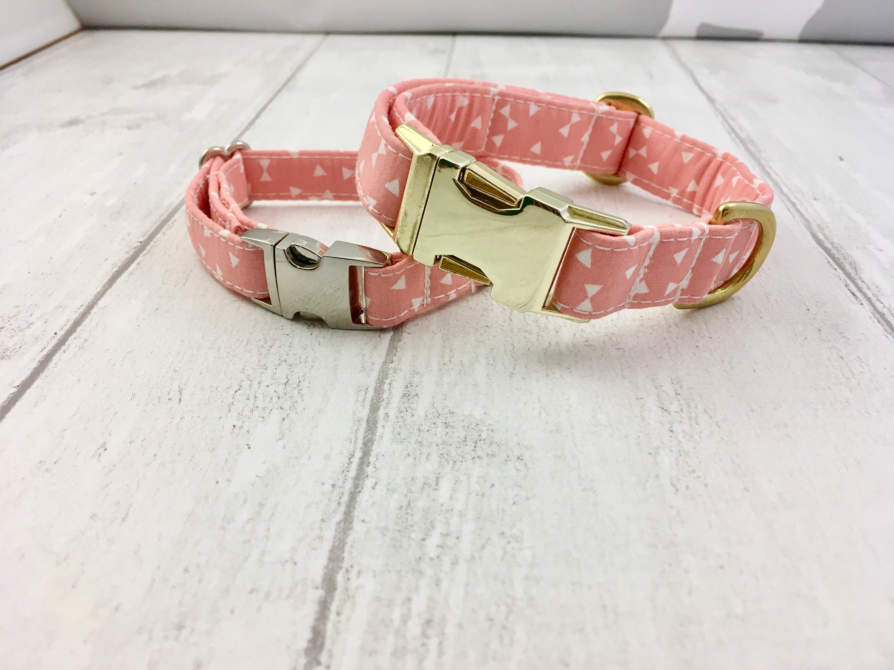 Dog Collar Dog Collar and Lead Set Pink Dog Collar Girly Etsy
