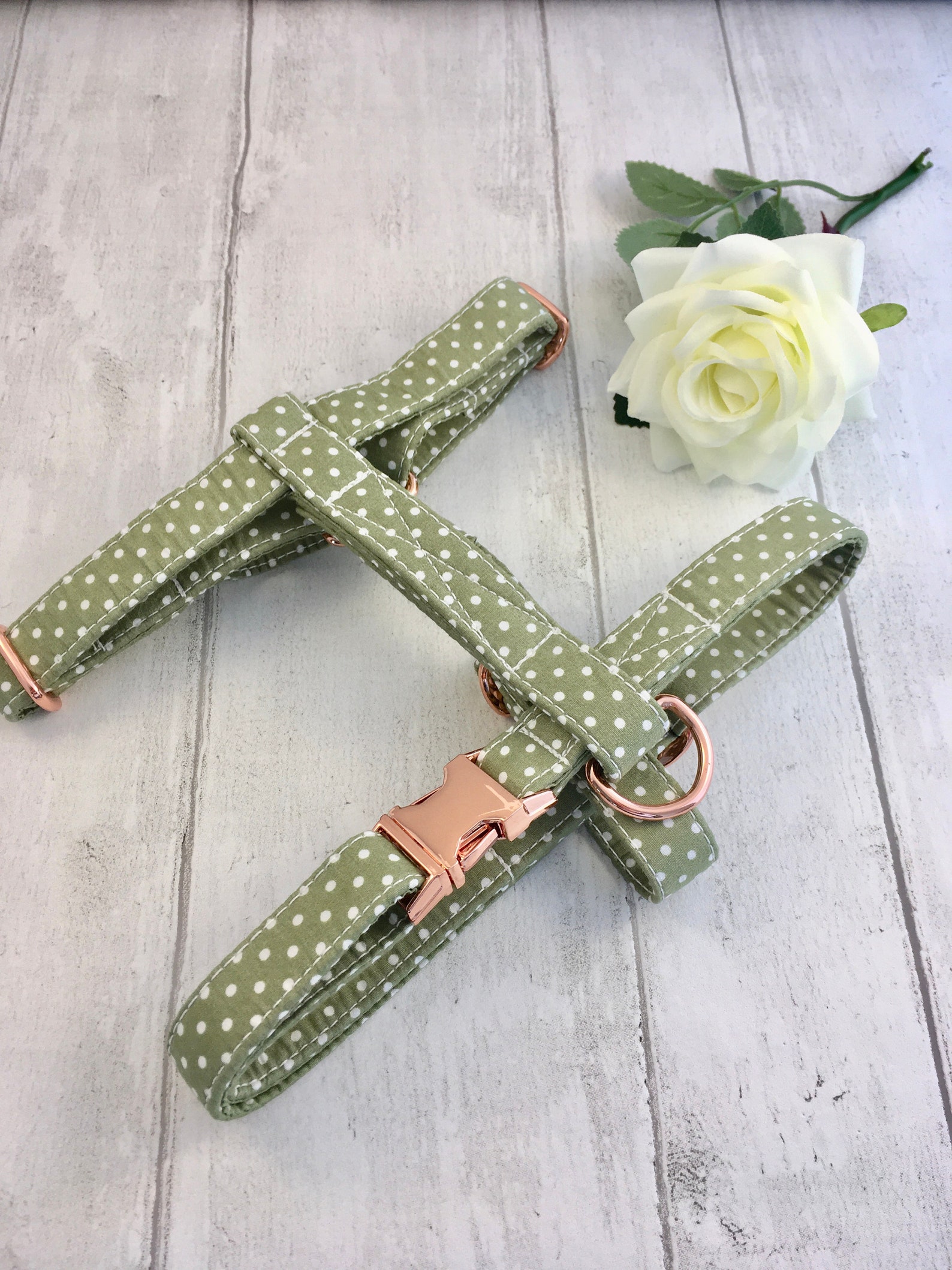 Dog Harness Strap Dog Harness Olive Green Dog Harness Etsy