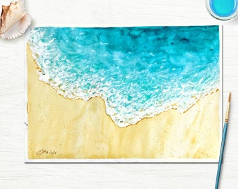 ocean painting etsy