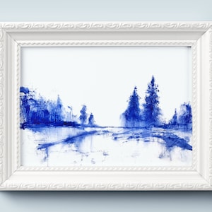 Landscape Oil Painting, Original Artwork, Winter Painting, Snow Painting, Winter Landscape Art, Winter Forest Scene, Original Painting, Snow