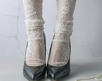 ivory lace socks for toddlers