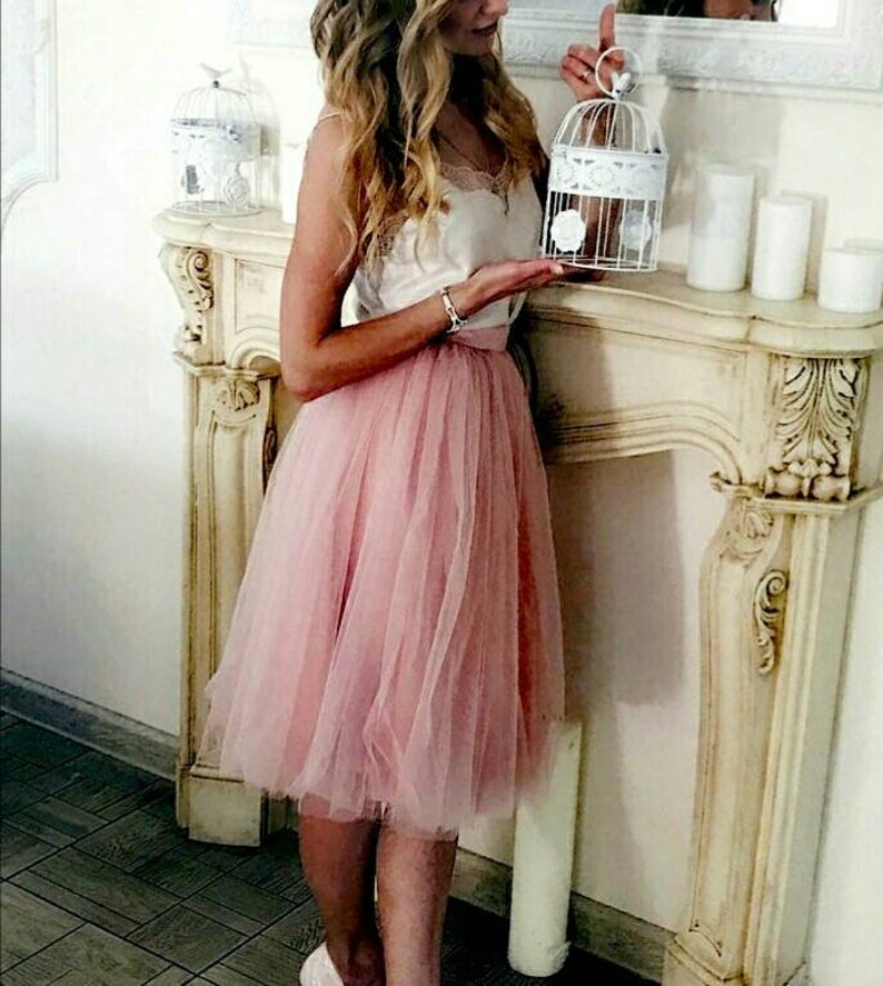 Wedding Tulle Skirt Bridesmaid Tulle Skirt Blush Tulle Skirt Bridal Tulle Skirt Bridesmaids skirt Tulle skirt Skirt Princess Skirt