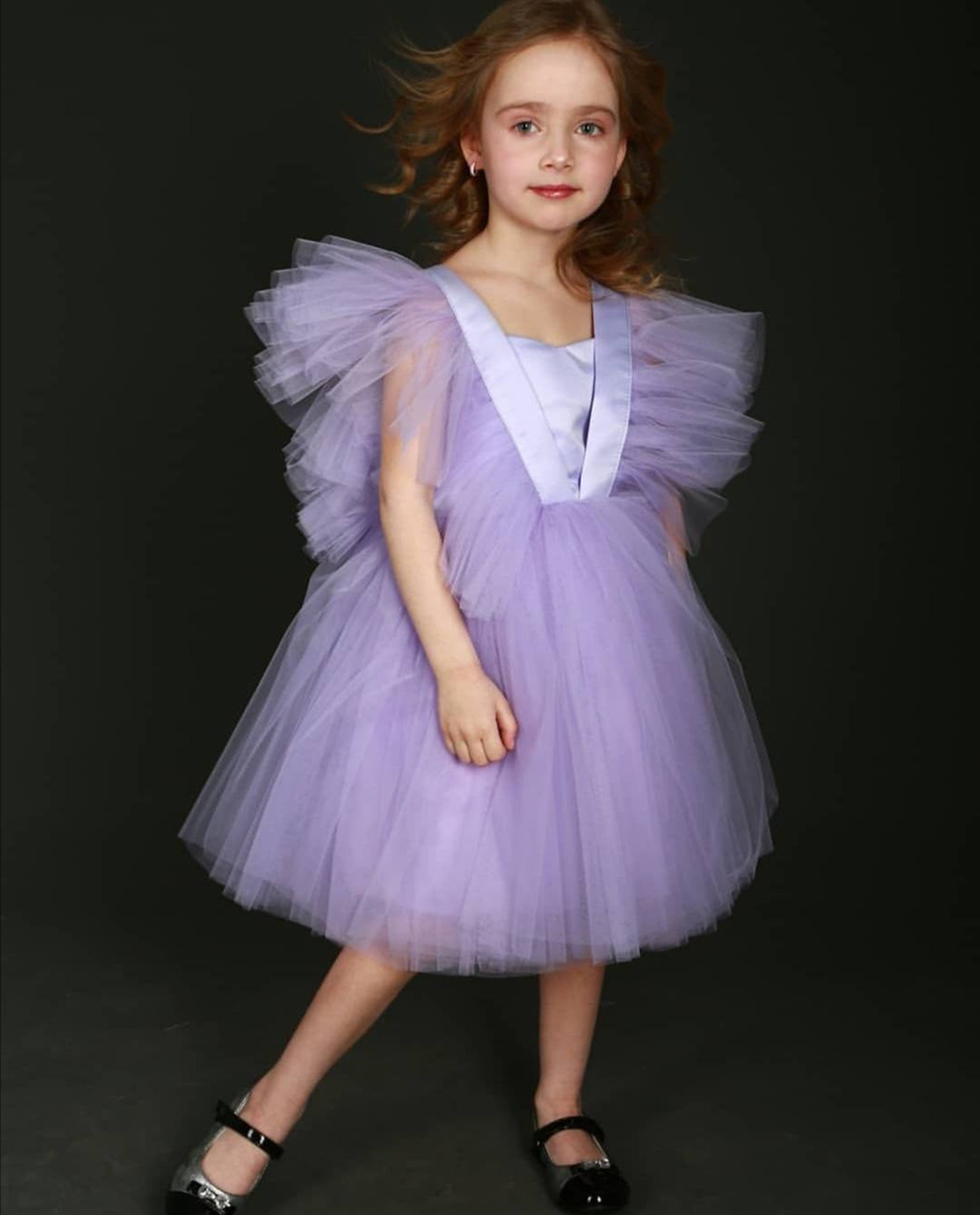 Lilas Tulle robe fleur fille robe Mère et fille robe Lilas Etsy