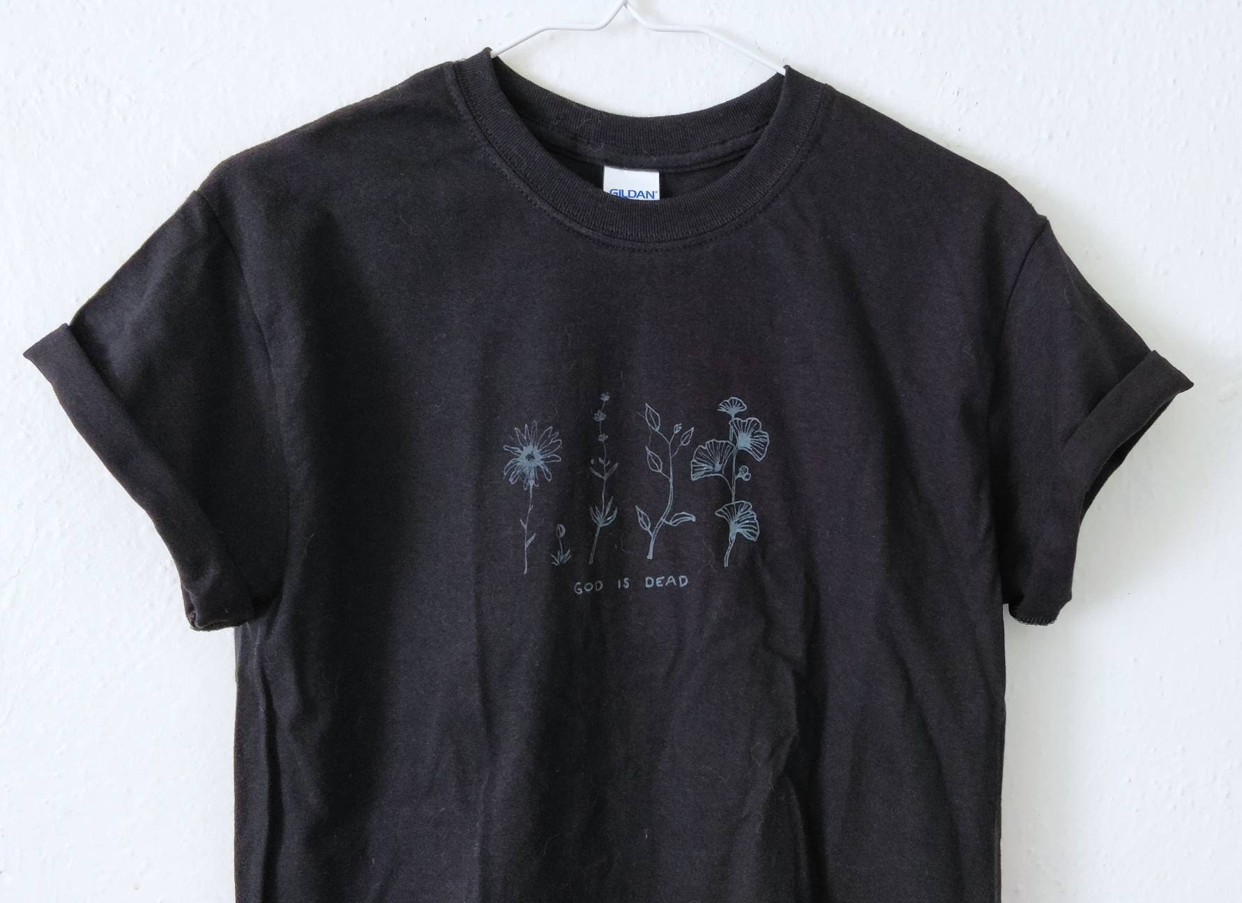 God is Dead Black Screen Print T Shirt 