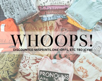 RESTOCK Tanie, przecenione, źle nadrukowane koszulki z sitodrukiem! Aborcja Planned Parenthood DEVO Pro Choice Wes Anderson Roe V Wade Feminist