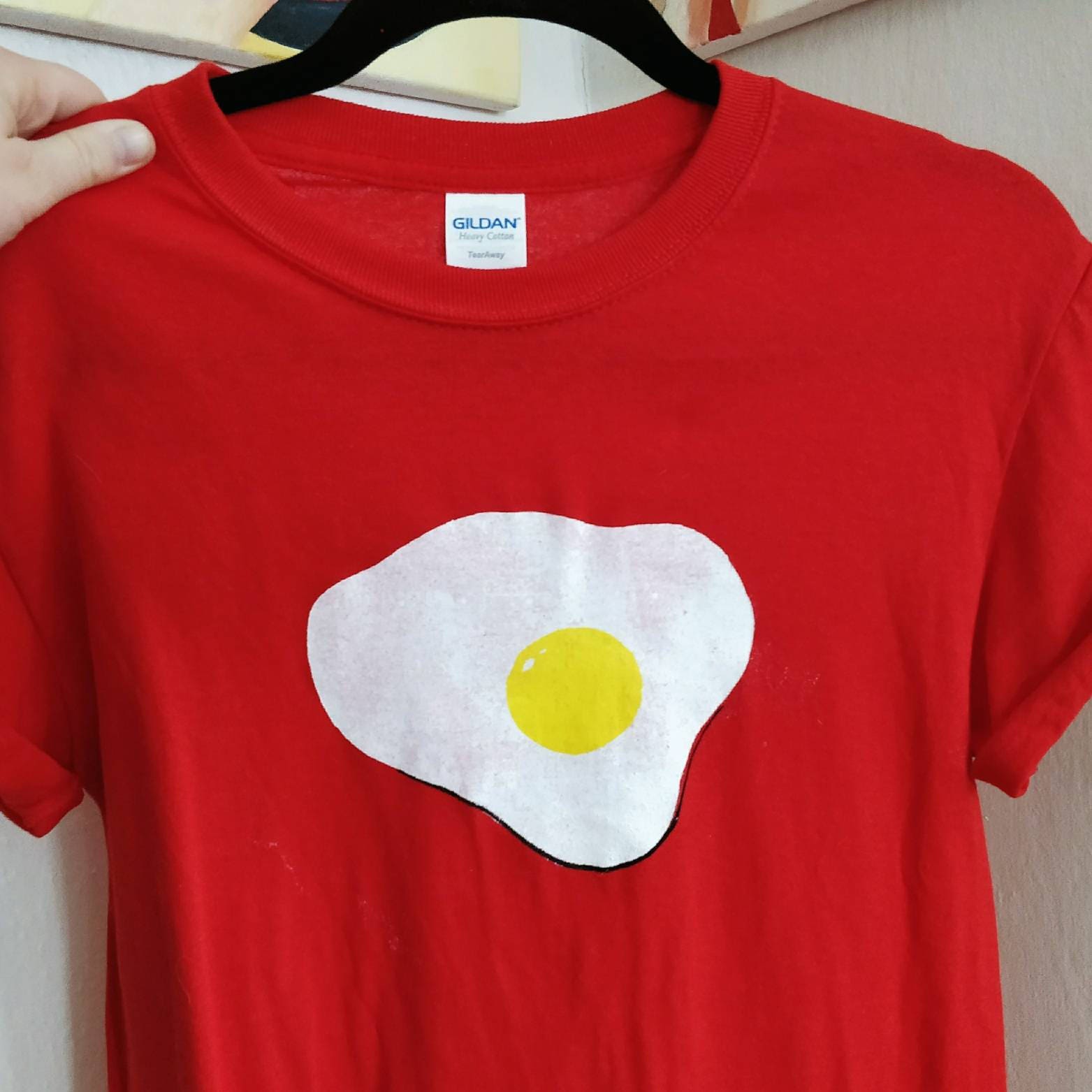 Discounted Misprinted Egg Shirts Red 