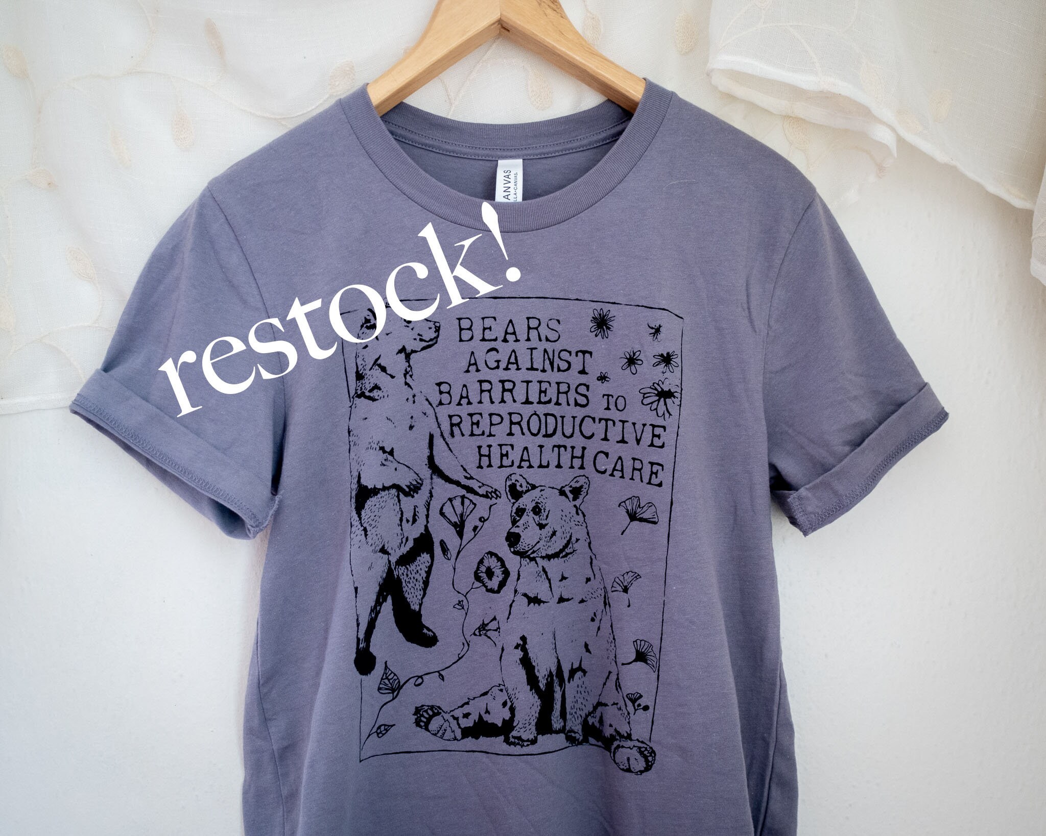 Feminist Shirt Bears Against Barriers to Reproductive Health Care Scr…