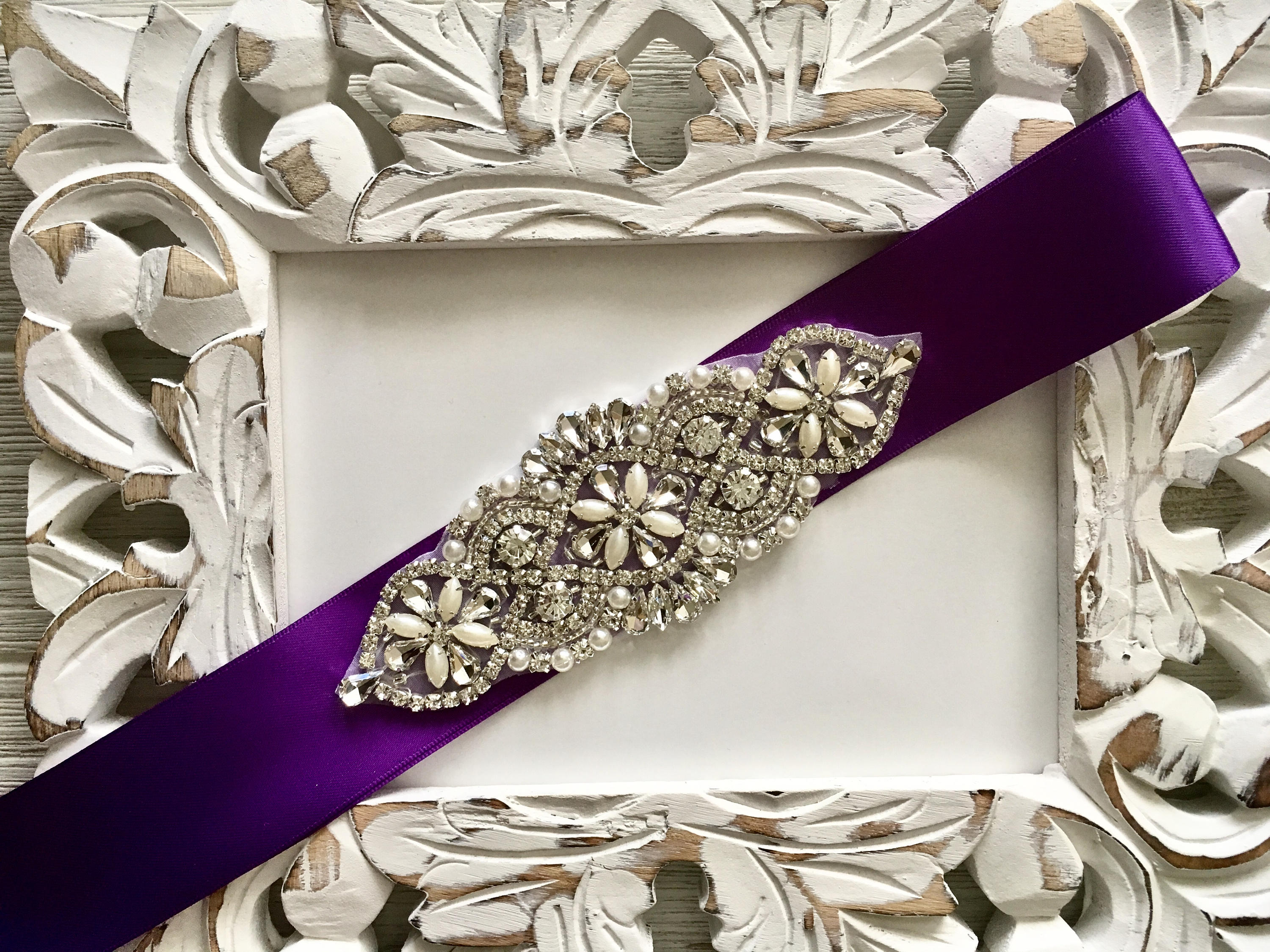 Purple Wedding Belt Sash Purple Bridal Belt Bridesmaid Belt Etsy