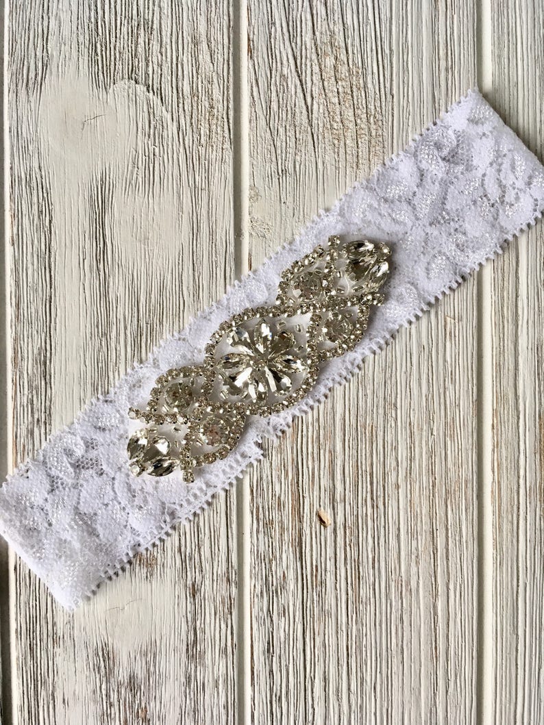 Wedding Garter Bridal Garter Lace Bridal Garter,Rhinestone Garter,Single Lace Garter,Flower Garter,Chiffon Flower Garter,Wedding Garter