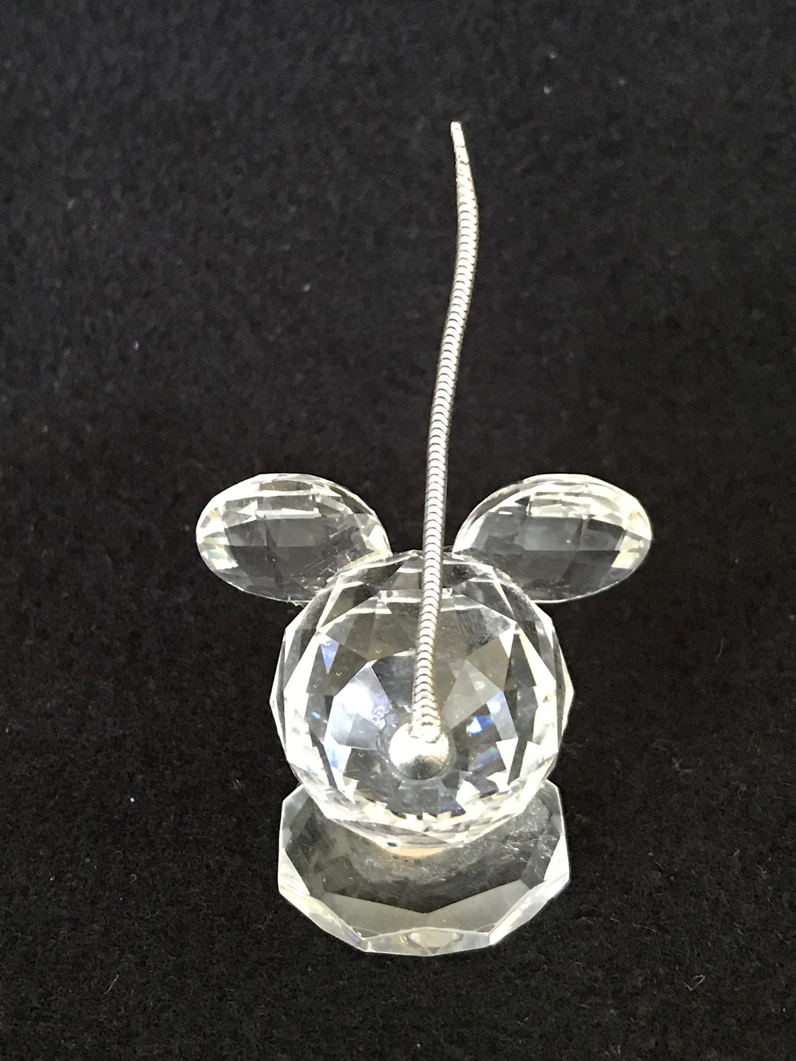 swarovski mouse with metal tail