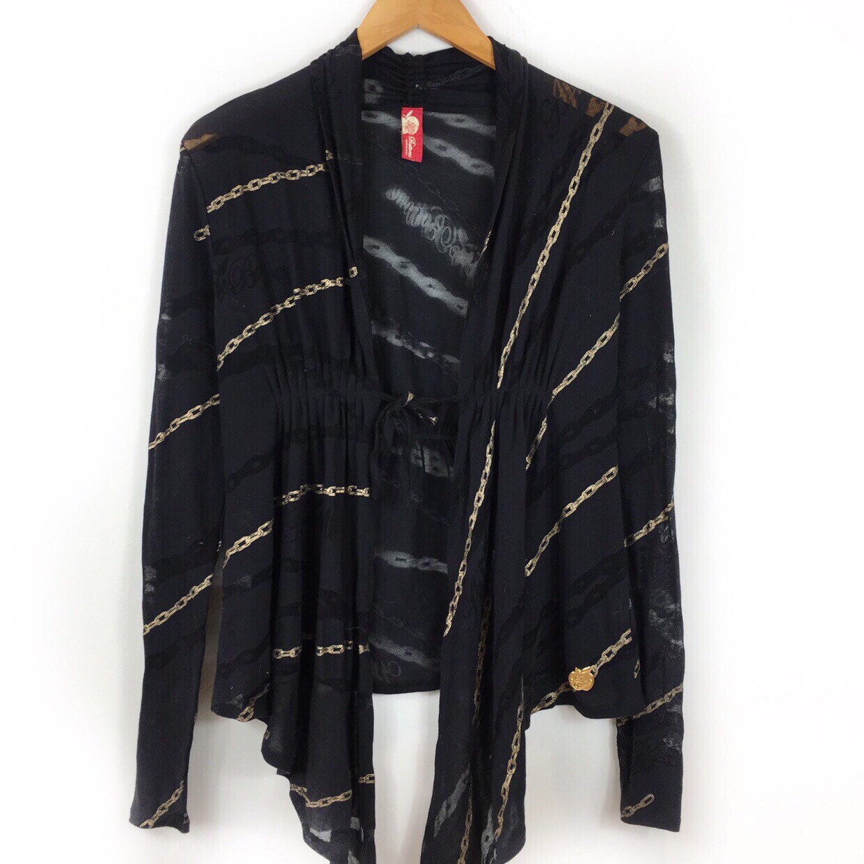 Image of Apple Bottoms Cardigan, Retro Boho Bolero Hippie Fine Knit Summer Cardigan