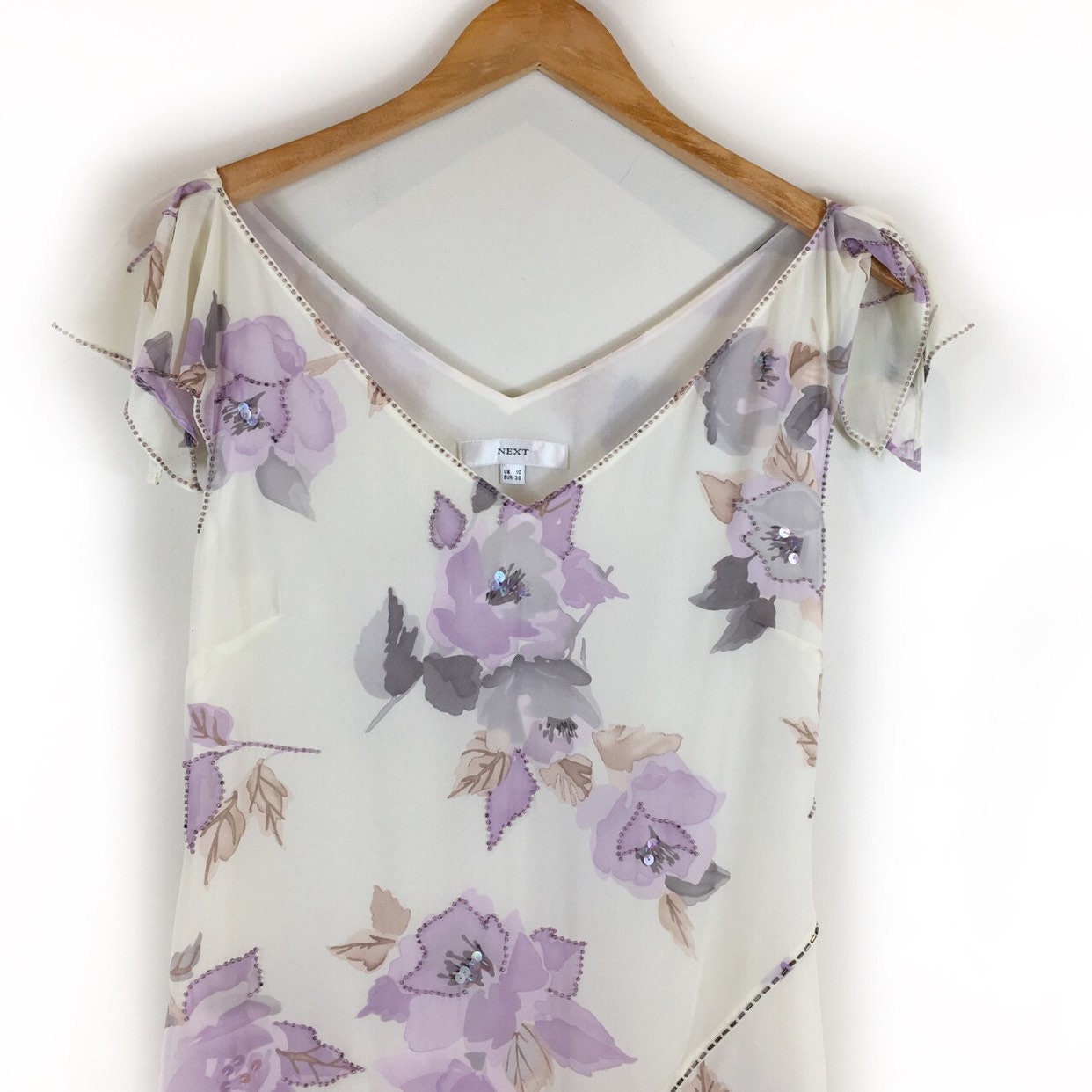 Image of Boho Dress, Floral Vintage Retro S Occasion Prom Hippie Sequin Summer Dress