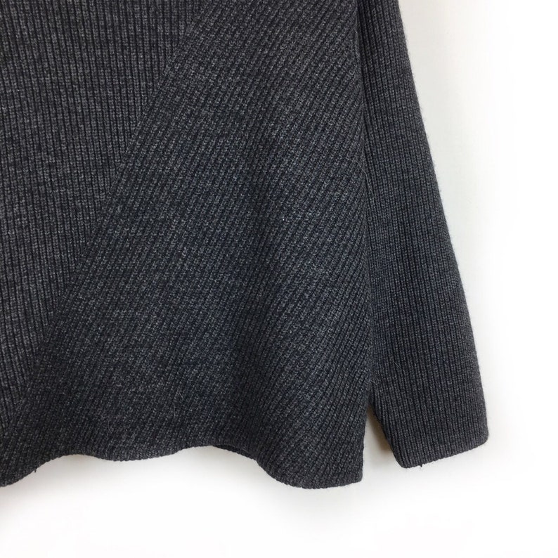 Vintage Sweater Grey Jumper Retro Jumper 90s Jumper Knitted Jumper Boho Jumper Vintage Jumper Winter Jumper