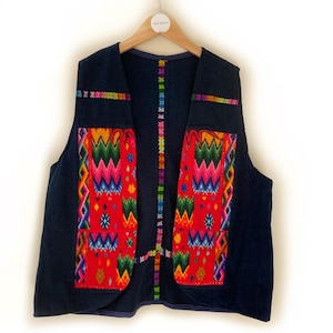 Vintage Waistcoat, Embroidered Colourful Waistcoat, Boho Waistcoat, Vintage Shirt, Rainbow Waistcoat