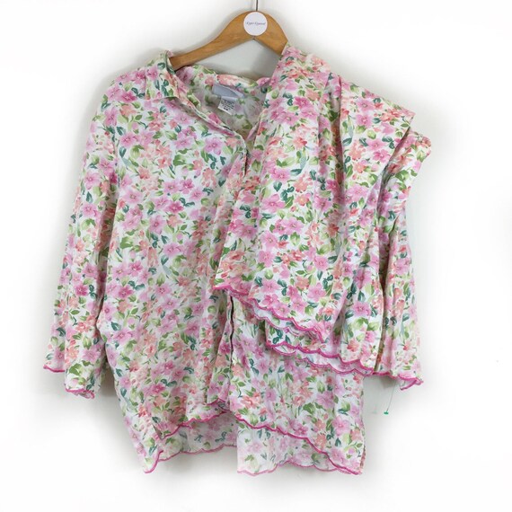 Vintage Pyjamas, Floral Pyjamas, 90s Pyjamas, Summ
