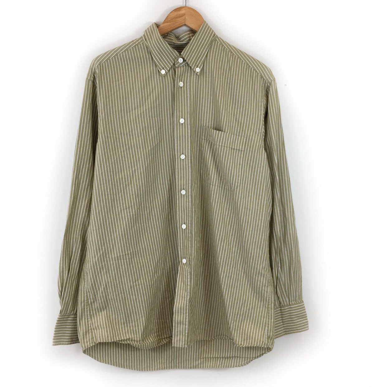 Image of Pinstriped Shirt, Striped Occasion Formal Bamford & Sons Men’S Retro Cotton