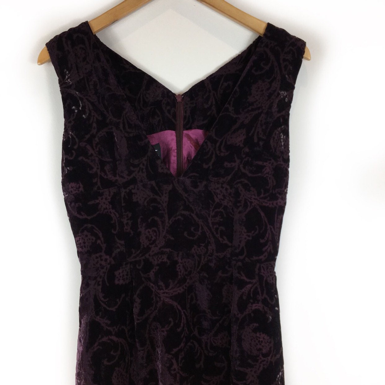 Image of Boho Dress, Vintage Floral Velvet S Retro Evening Chic Occasion Party Dress