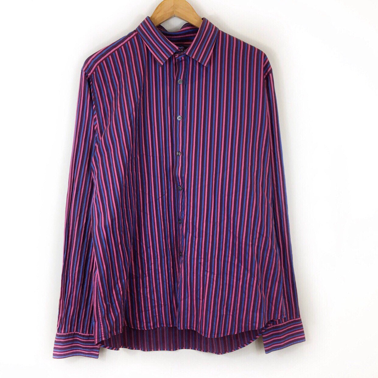 Image of striped Shirt, Charles Tyrwhitt Retro Men’S Pinstripe Cotton Top, Top