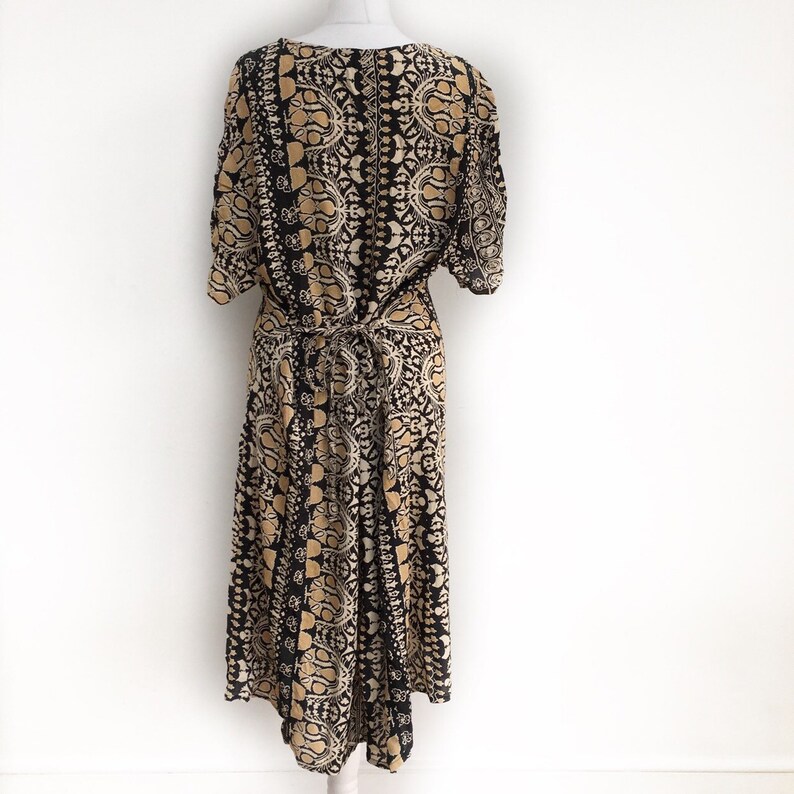 Summer Dress Abstract Dress Gypsy Dress 90s Dress Aztec Dress Hippie Dress Floral Dress Vintage Dress Boho Dress Festival Dress