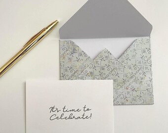 Mini Card Set | 3x4 Greeting Cards | Cottagecore Aesthetic Envelopes | Floral Stationery | Pick Your Greeting | Blank Card Options | Gift.