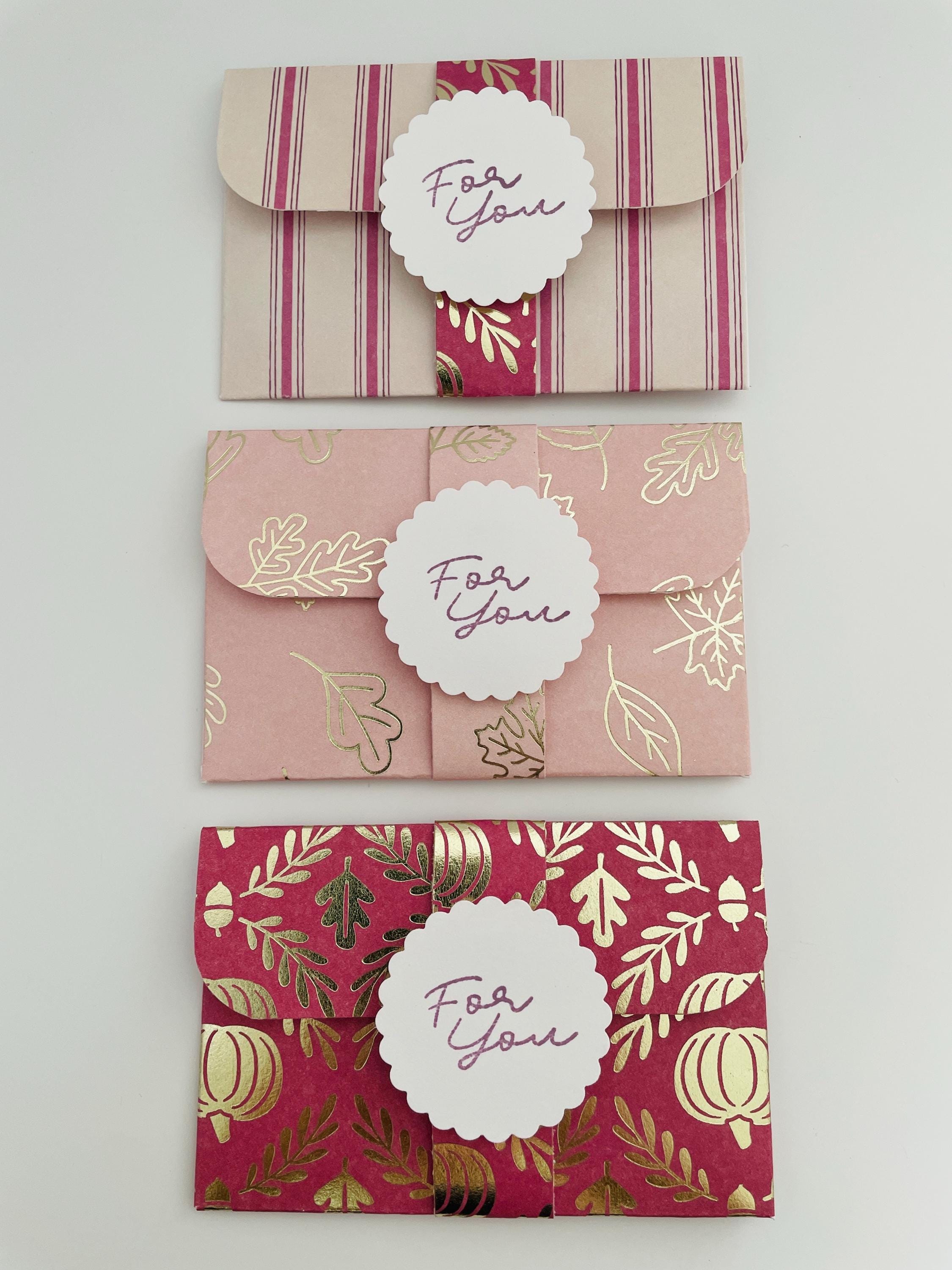 Gift Card Envelopes | Set of 6 or 8 Mini Envelopes With “for You” Tags ...