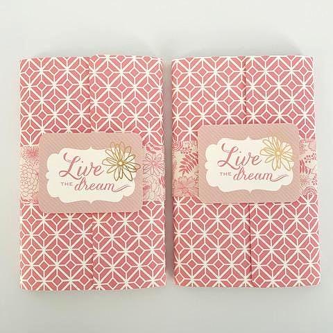 Notepad Wallet | Pastel Notepad Holder | Giftable Stationery | Pink ...