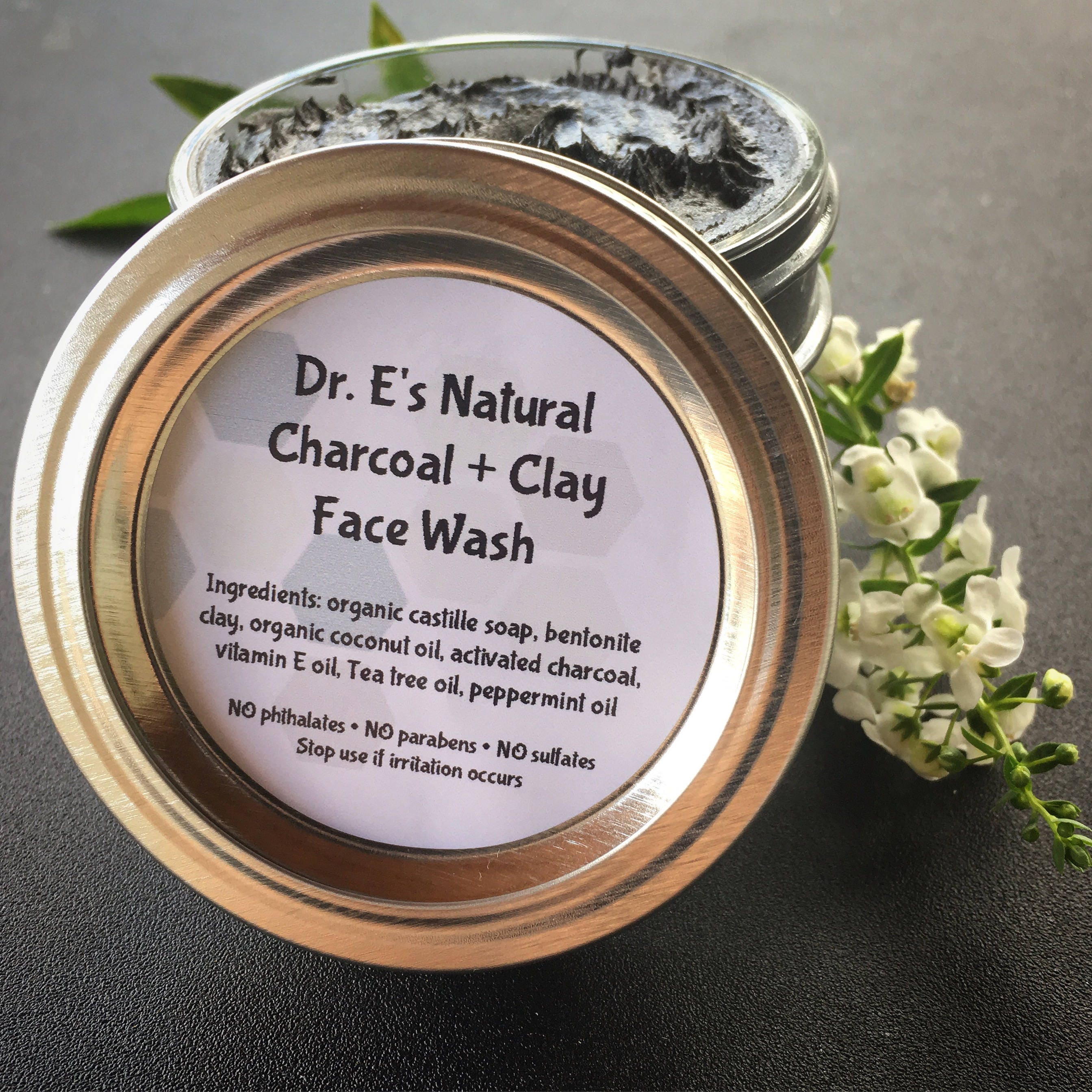 Charcoal Clay Face Wash and Mask Etsy