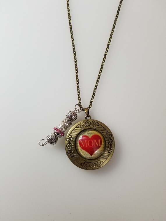 mom locket necklace