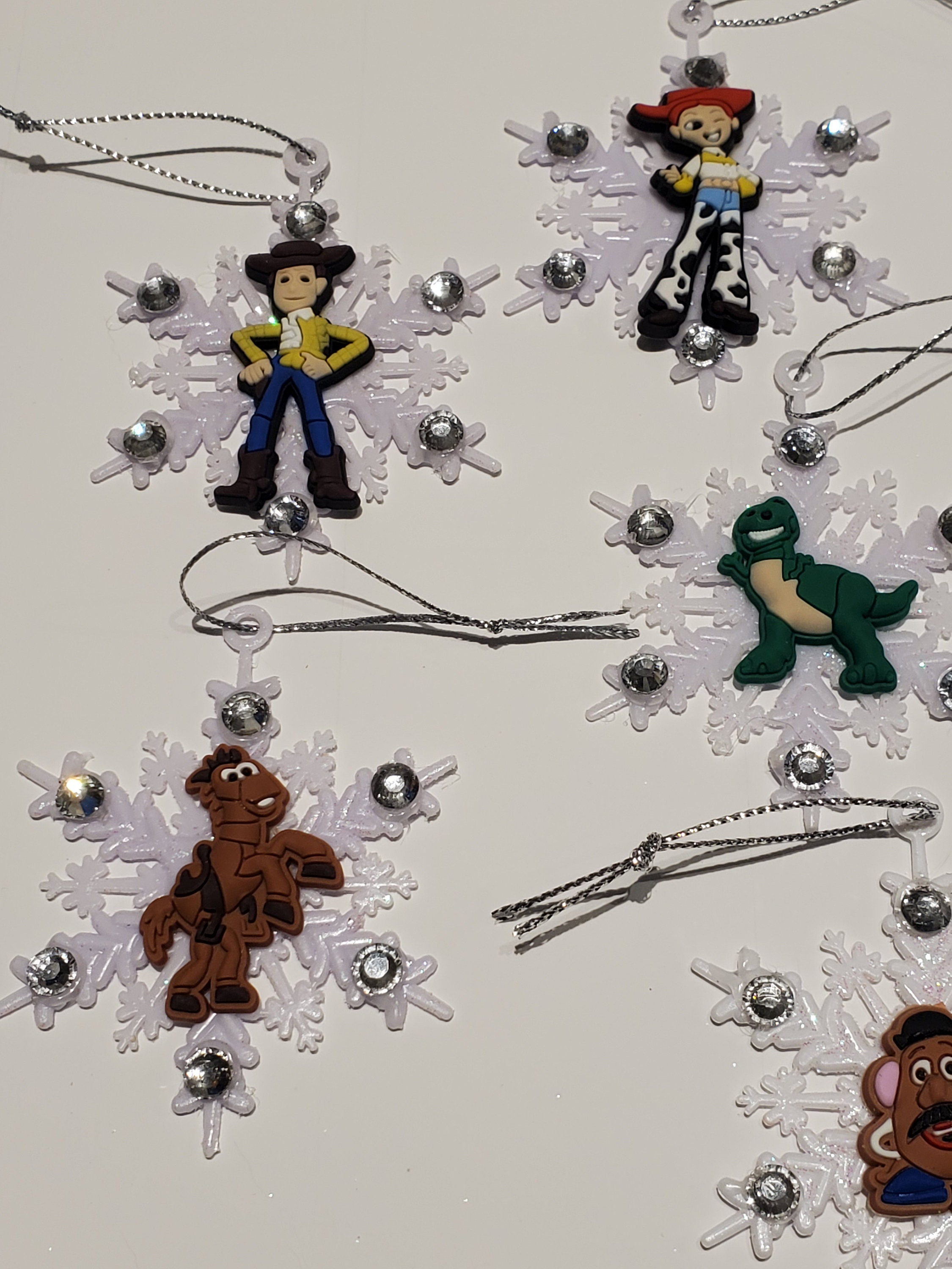 8 Handmade Toy Christmas Snowflake Ornaments Etsy