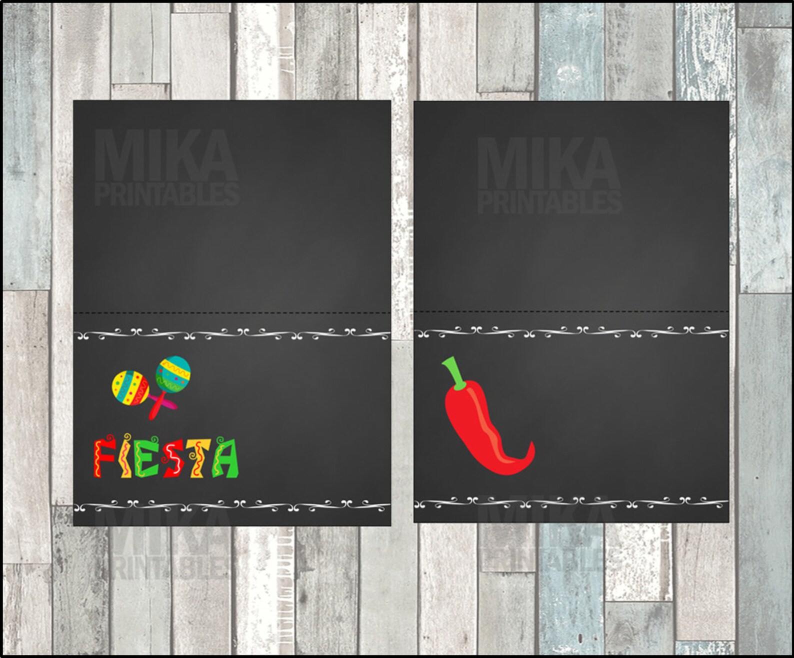 Mexican Fiesta Tent Cards Food Labels Buffet Cards Food - Etsy