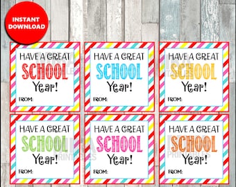 Instant download, Have A Great School Year tags, meet the teacher, parents, new year, school, new teacher tag, printable tag