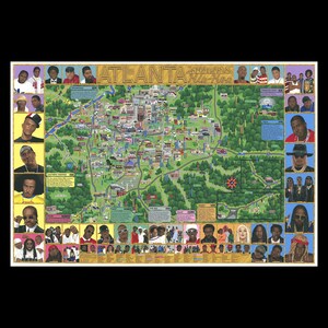 Mapa de rap de Atlanta FIRMADO