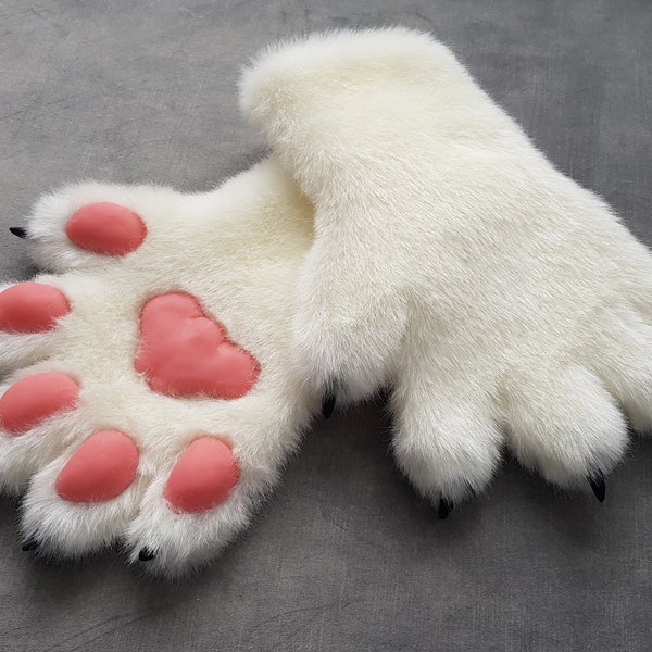 Pre-made fursuit hand paws