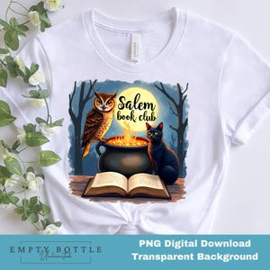 Salem Book Club Png, Salem, Massachusetts, Girls Trip png,Spooky season png, Retro Halloween png, Witchy Halloween png, Bookish Booktok