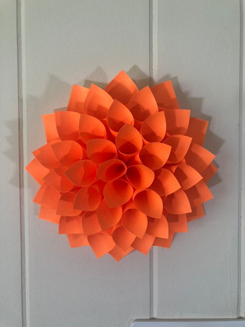 Giant Paper Flower Dahlia 18 3D Wall Hanging Nursery Etsy