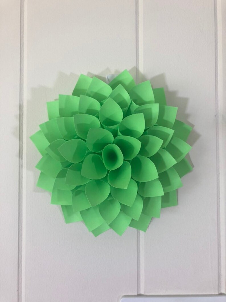 Giant Paper Flower Dahlia 18 3D Wall Hanging Nursery Etsy