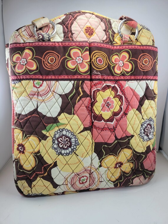 VERA BRADLEY TOTE Knitting Bag Purse Tall 12w X 14h X 3d buttercup