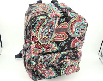 Vera Bradley classic colorful paisley floral quilt pattern laptop backpack Vera Bradley | Bags | Vera Bradley Classic Colorful Paisley  main image 4
