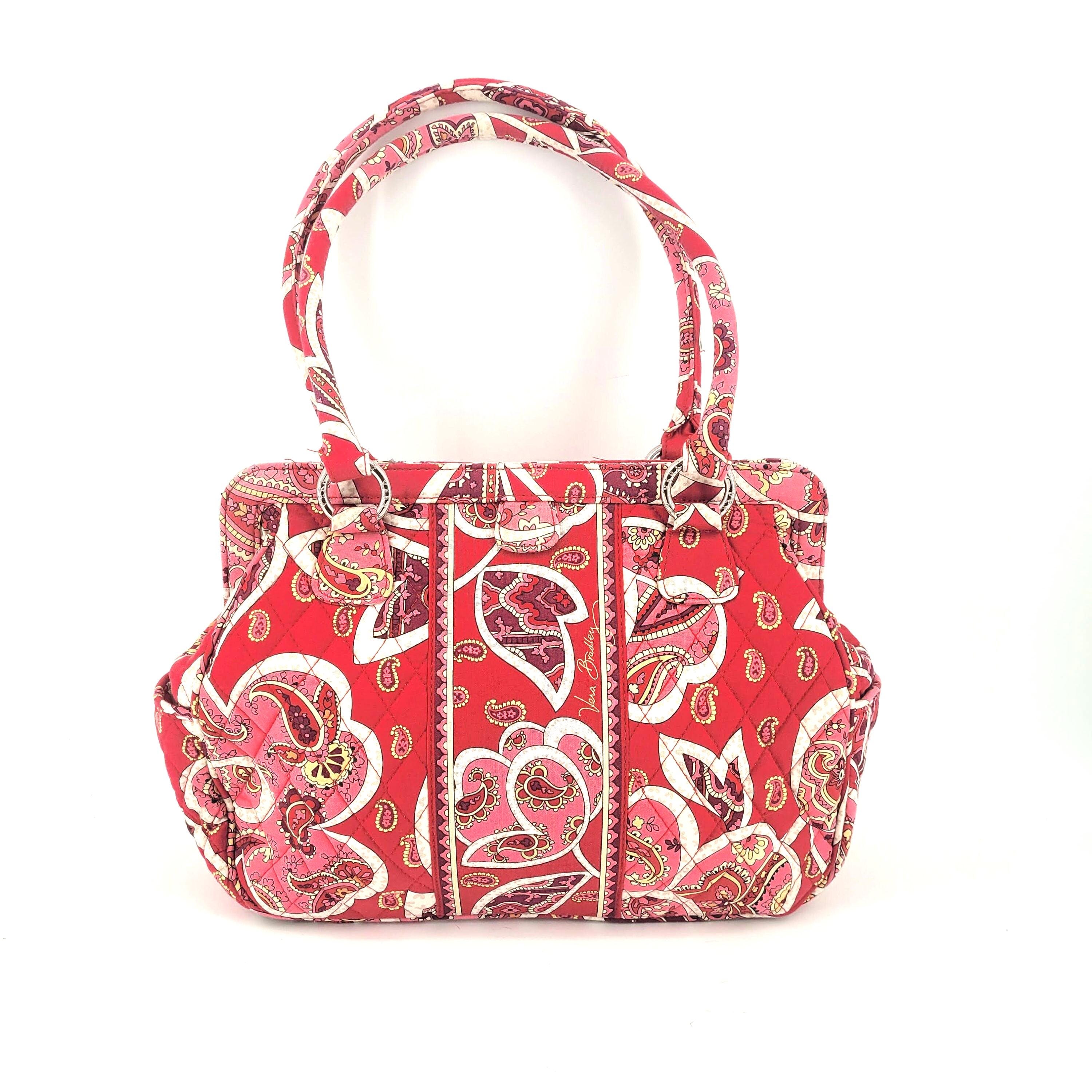 VERA BRADLEY 2 HANDLE Purse Large 16