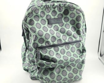 Vera Bradley Limes Up Backpack Laptop Travel School Quilted Floral Retired Vera Bradley-limes up Floral-backpack/campus/tech Washable  main image 4