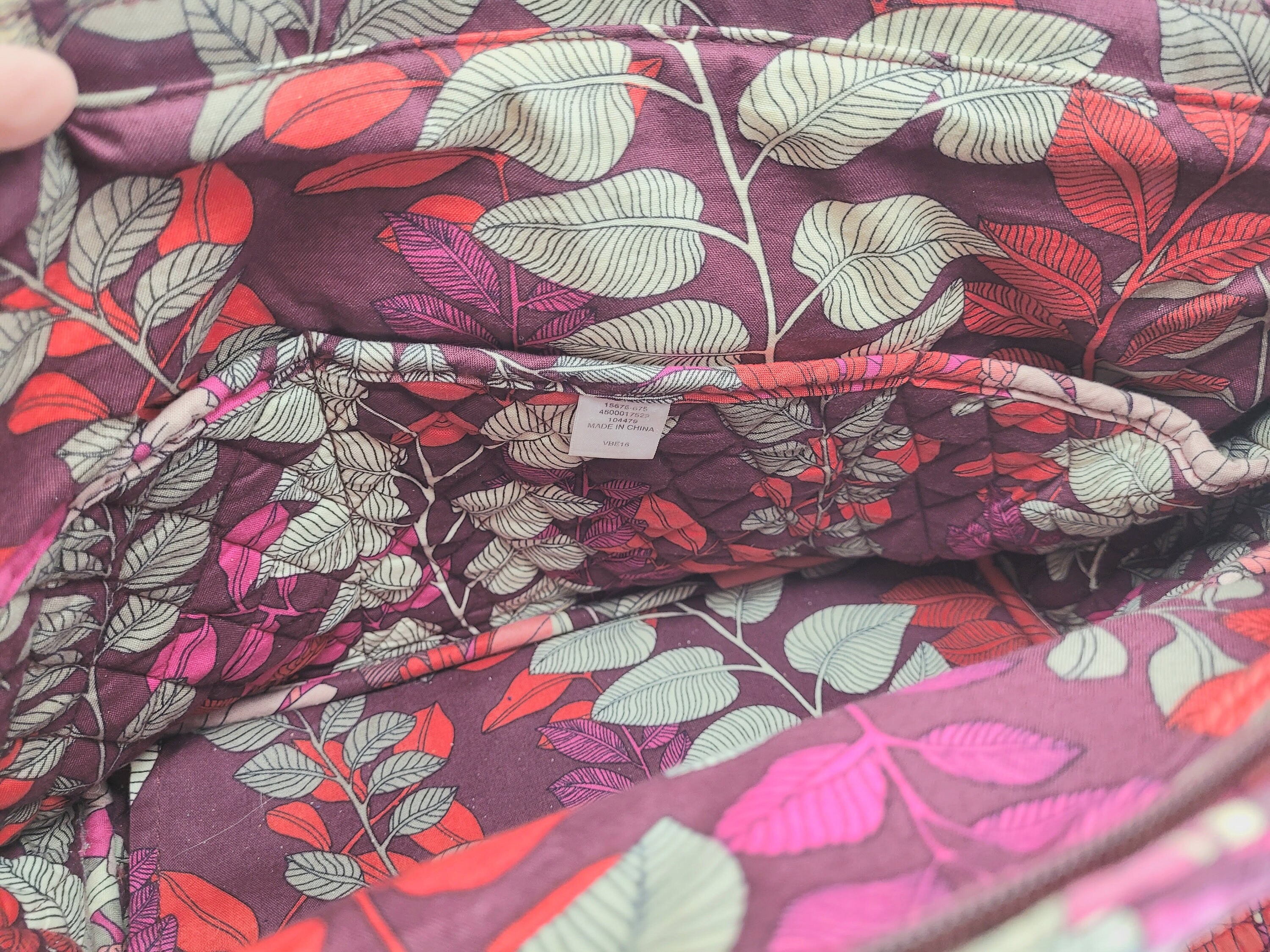 VERA BRADLEY SHOULDER Bag Purse Huge 16