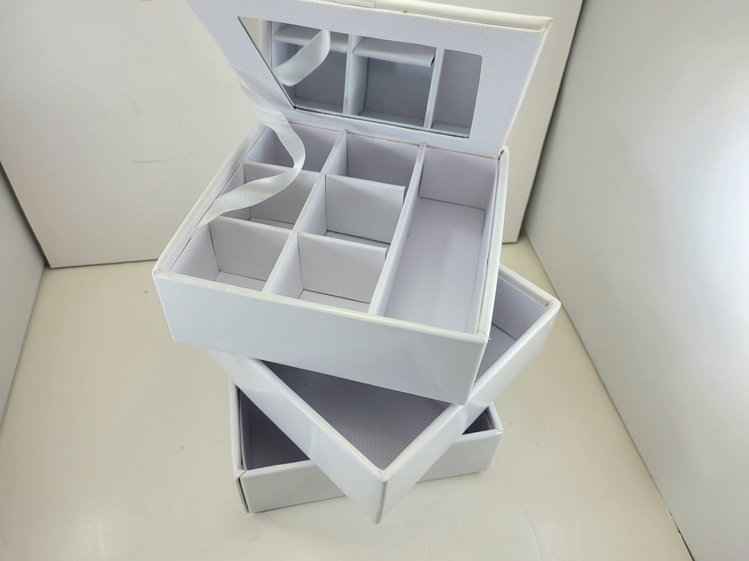 3 STACKABLE CUBES JEWELRY Box each 6sq X 2h - Etsy
