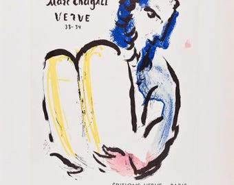 Affiche Galerie Maeght「L'Oiseau Vert」マルク・シャガール