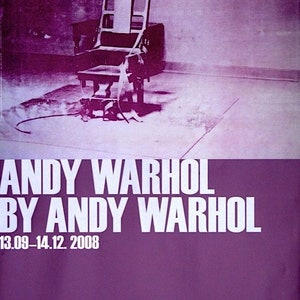 ANDY WARHOL - original Ausstellungsplakat - selten (Limitierte Erstauflage. Astrup Fearnley Museet, Oslo)