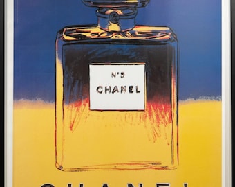 美品　Chanel N5 Perfume - Green Andy Warhol CHANEL NO. 5 BLUE GREEN — SCARS FINE ART + RESTORATION