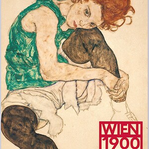 EGON SCHIELE - original exhibition poster - c1991 - large (First edition of 500. Louisiana Museum of Modern Art)