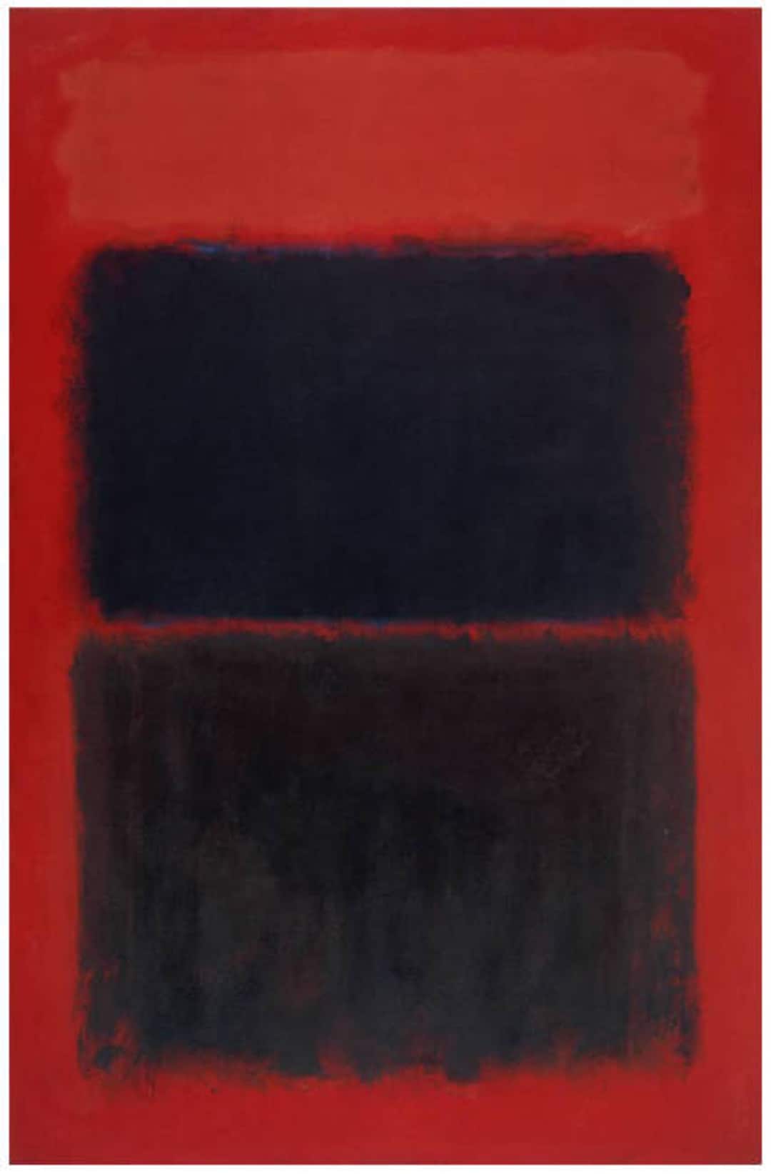 MARK ROTHKO - 'light Red Over Black' - Original Hand Printed ...