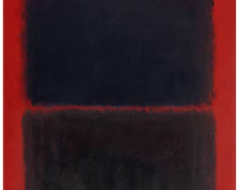 MARK ROTHKO - 'Light red over black' - original hand printed screenprint - c1990s - very large (Curwen Press. Pollock interest. serigraph)